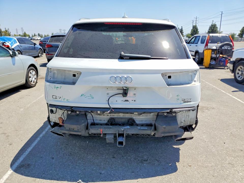 2017 Audi VIN WA1LAAF78HD003392 COPART salvage auction — REAR END, Ca - Salvage Certificate, sold $150 on 2026-07-21 (photo 6)
