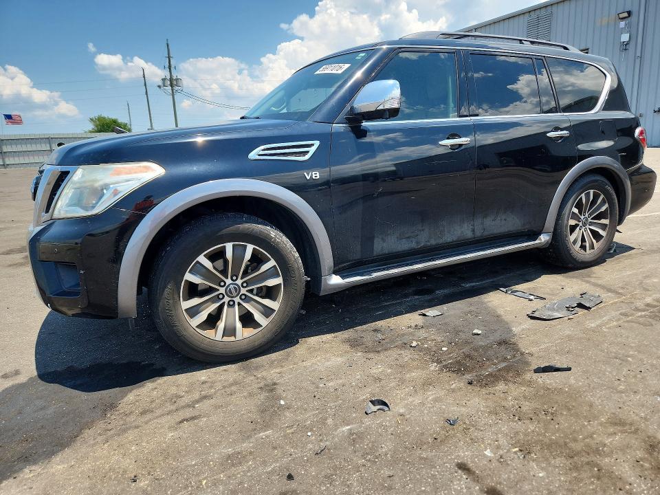2018 Nissan Armada VIN JN8AY2ND6J9050178 COPART salvage auction — REAR END, Fl - Cert Of Title Slvg Rebuildable, sold $275 on 2026-07-22 (photo 1)