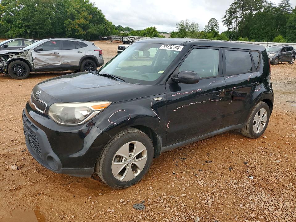 2014 Kia Soul VIN KNDJN2A27E7063905 COPART salvage auction — ALL OVER, Nc - Salvage Certificate Of Title, sold $650 on 2026-07-27 (photo 1)