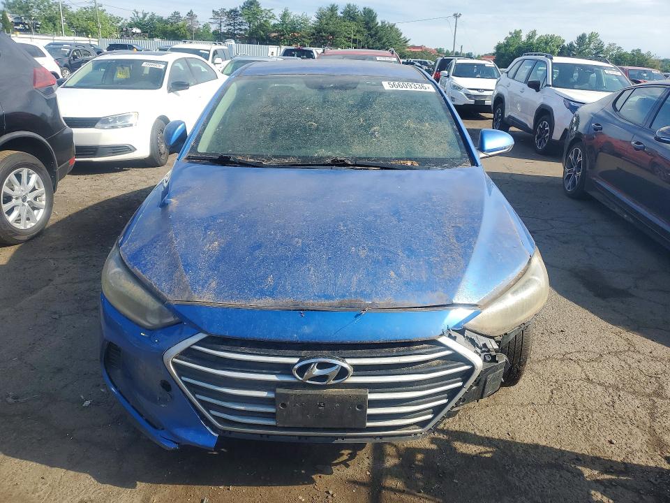 2017 Hyundai Elantra VIN KMHD74LF2HU422274 COPART salvage auction — REAR END, CT - CERTIFICATE OF TITLE, sold $500 on 2026-07-17 (photo 5)