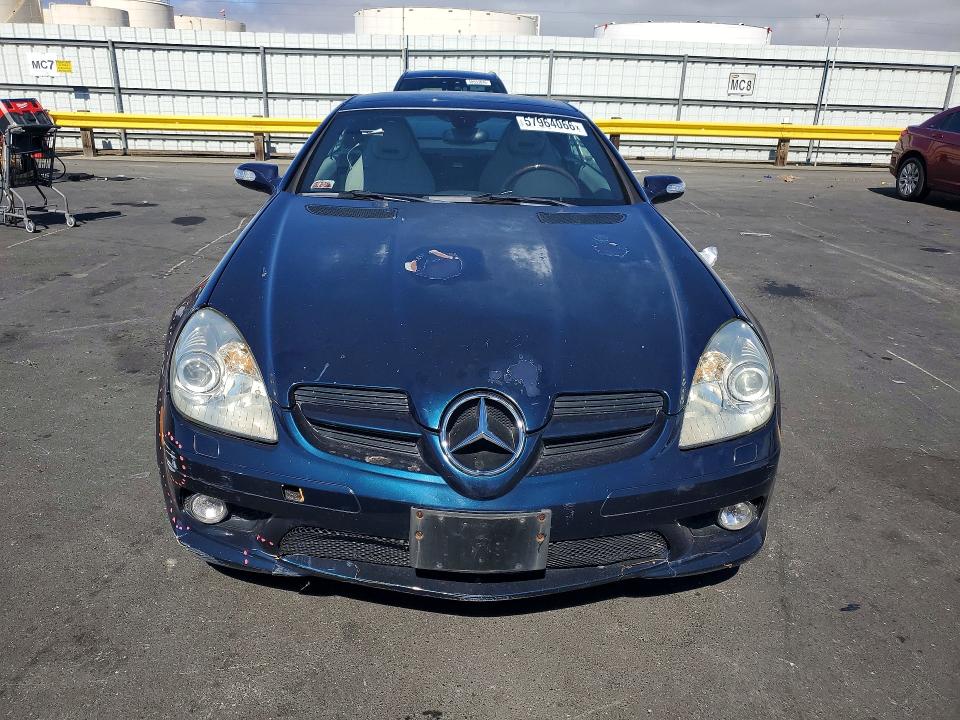 2005 Mercedes-benz Slk-class VIN WDBWK56F05F056455 COPART salvage auction — REAR END, Ca - Salvage Certificate, sold $500 on 2026-07-27 (photo 5)
