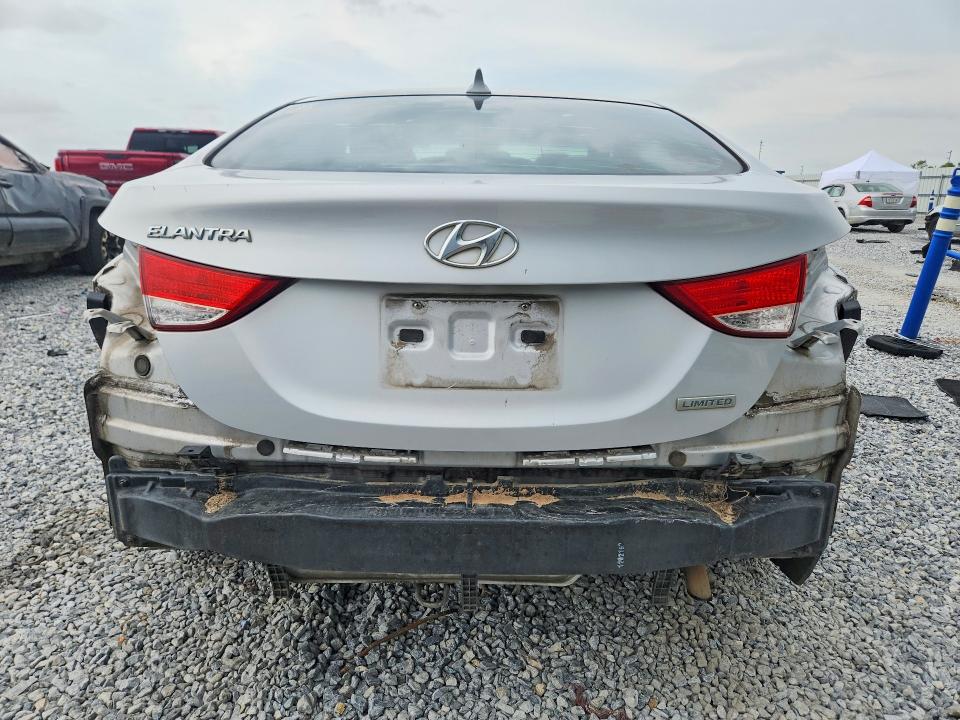 2012 Hyundai Elantra VIN KMHDH4AE7CU456565 COPART salvage auction — REAR END, Tx - Salvage Vehicle Title, sold $875 on 2026-07-27 (photo 6)
