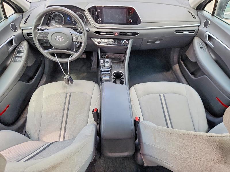 2021 Hyundai Sonata VIN 5NPEG4JA9MH078785 COPART salvage auction — WATER/FLOOD, TX - SALVAGE TITLE-FLOOD DAMAGE, sold $3,500 on 2026-07-27 (photo 8)