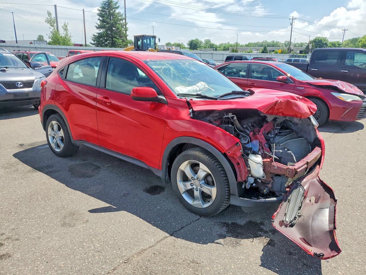 2016 Honda HR-V VIN 3CZRU6H32GM726991 COPART salvage auction — Front End, MN - CERT OF TITLE-SALVAGE, sold $2,850 on 2026-07-02 (photo 4)
