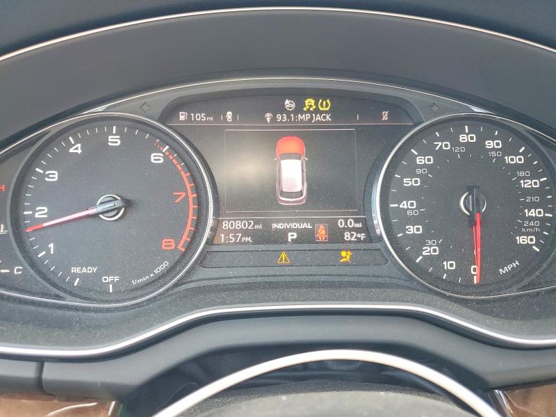 2020 Audi Q5 VIN WA1ANAFY2L2068098 COPART salvage auction — FRONT END, Ca - Salvage Certificate, sold $7,000 on 2026-08-04 (photo 9)
