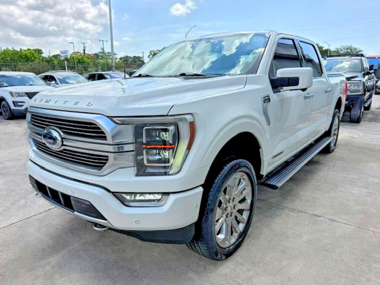 2021 Ford F-150 Lightning VIN 1FTFW1ED9MFB46636 COPART salvage auction — Vandalized, FL - CERT OF TITLE SLVG REBUILDABLE (P), sold $27,500 on 2026-07-10 (photo 1)