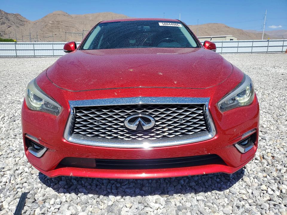 2021 Infiniti Q50 VIN JN1EV7BP9MM700448 COPART salvage auction — SIDE, Nv - Salvage Title, sold $6,600 on 2026-07-22 (photo 5)