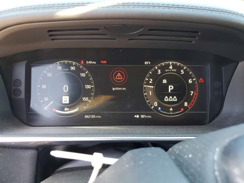 2019 Land rover RANGE ROVER VIN SALWR2RU3KA866721 COPART salvage auction — FRONT END, Ca - Salvage Certificate, sold $10,000 on 2026-07-31 (photo 9)