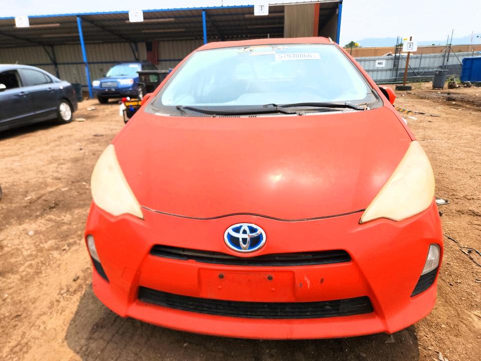 2012 Toyota Prius VIN JTDKDTB37C1029418 COPART salvage auction — REAR END, Co - Salvage Title, sold $275 on 2026-07-13 (photo 5)