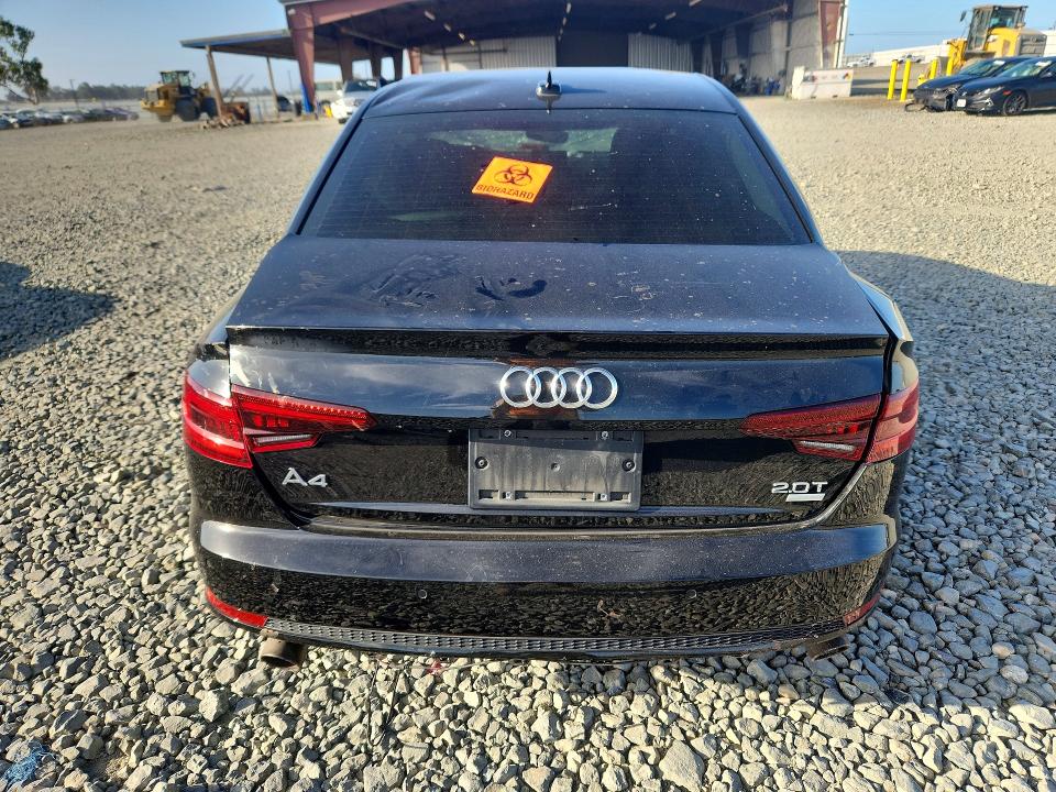 2018 Audi A4 VIN WAULMAF43JA047226 COPART salvage auction — ALL OVER, Ca - Salvage Certificate, sold $500 on 2026-07-27 (photo 6)