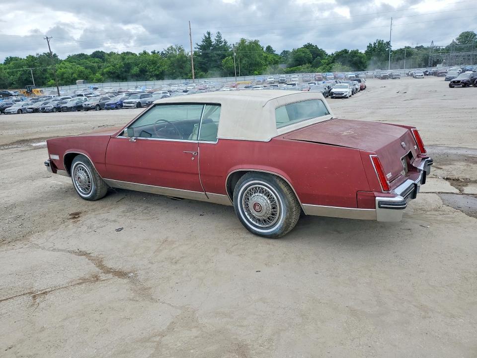 1984 Cadillac Eldorado VIN 1G6AL5789EE667604 COPART salvage auction — NORMAL WEAR, Sd - Certificate Of Title, sold $1,900 on 2026-09-02 (photo 2)
