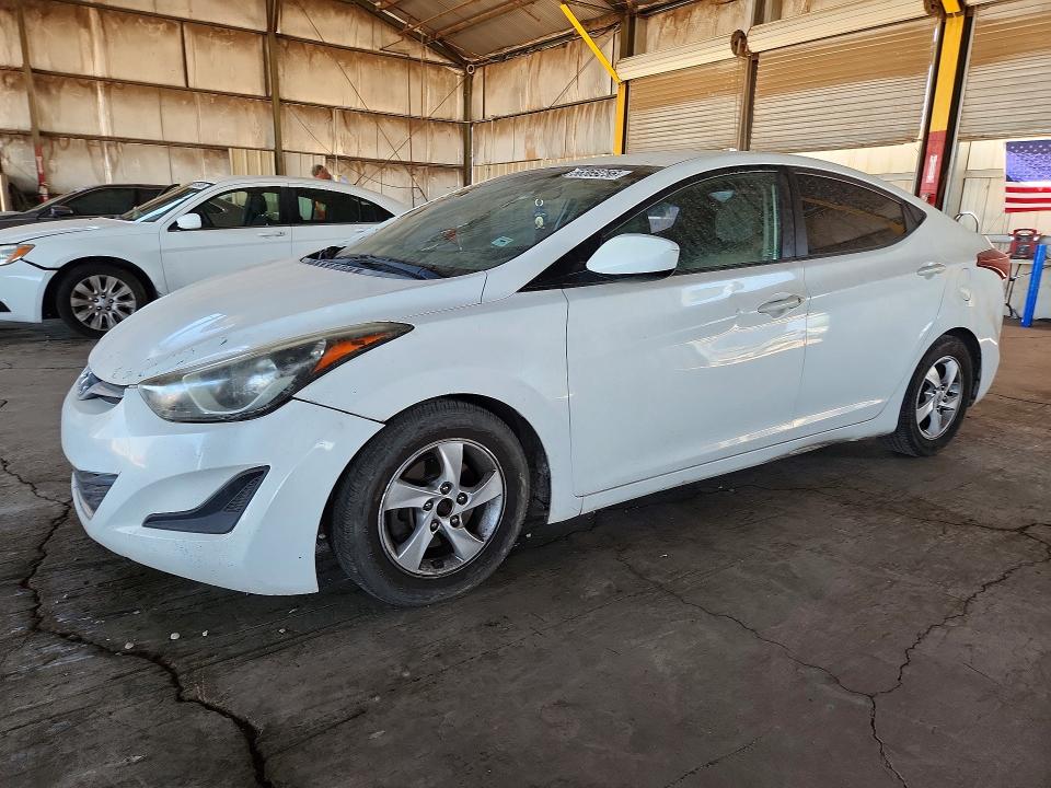2014 Hyundai Elantra VIN 5NPDH4AE9EH516945 COPART salvage auction — MECHANICAL, Az - Certificate Of Title, sold $675 on 2026-07-06 (photo 1)