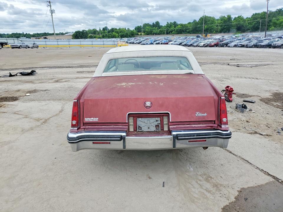 1984 Cadillac Eldorado VIN 1G6AL5789EE667604 COPART salvage auction — NORMAL WEAR, Sd - Certificate Of Title, sold $1,900 on 2026-09-02 (photo 6)