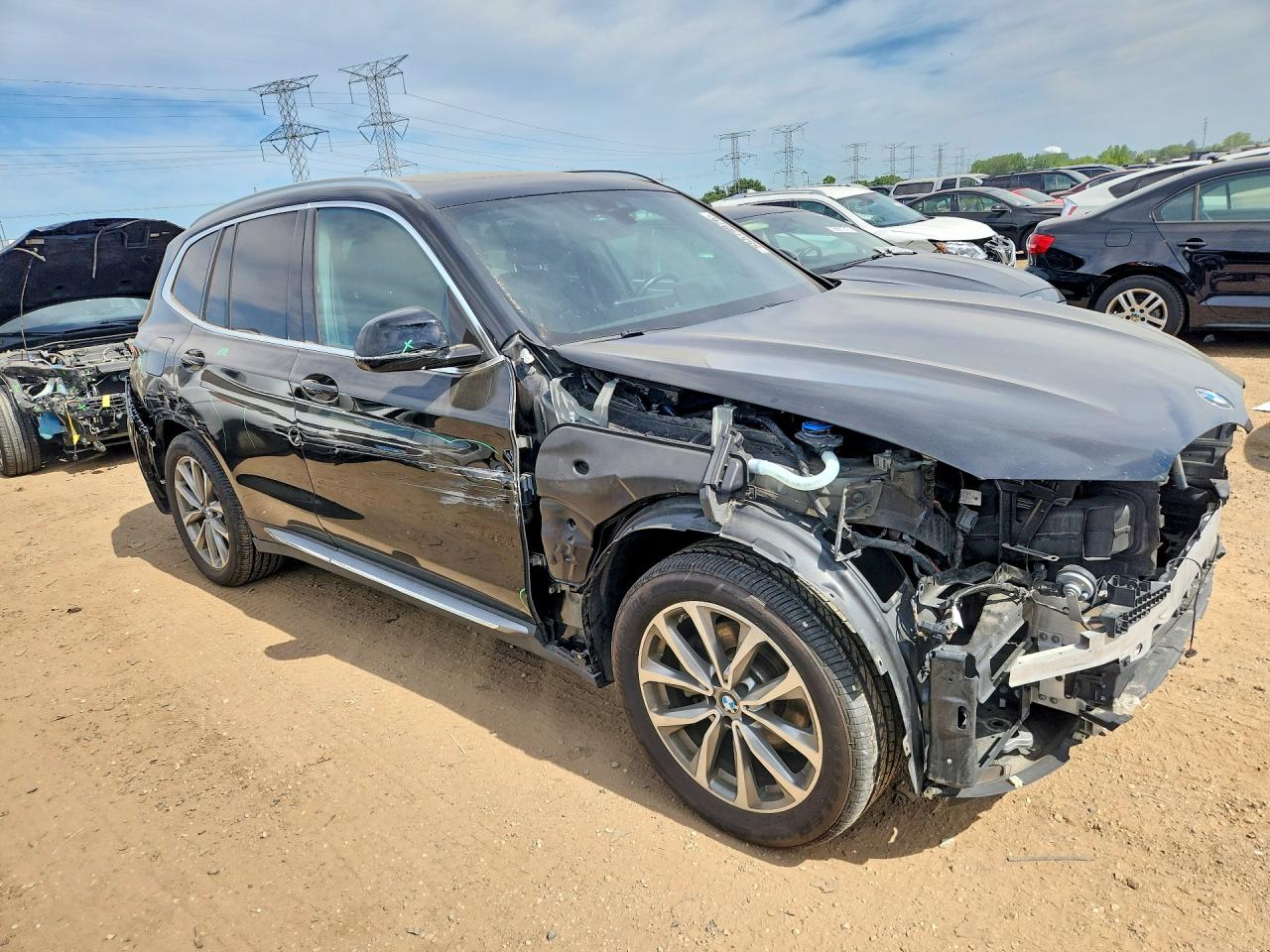 2019 BMW X3 VIN 5UXTR9C59KLR09756 COPART salvage auction — Front End, IL - SALVAGE CERTIFICATE, sold $9,000 on 2026-06-30 (photo 4)