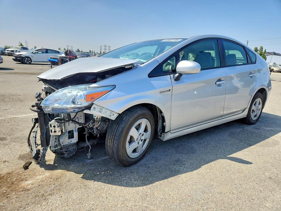 2011 Toyota Prius VIN JTDKN3DU5B5322096 COPART salvage auction — FRONT END, Ca - Salvage Certificate, sold $750 on 2026-07-28 (photo 1)