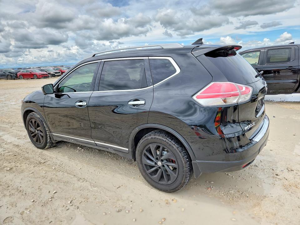 2016 Nissan Rogue VIN 5N1AT2MT2GC763069 COPART salvage auction — SIDE, Tx - Salvage Vehicle Title, sold $3,700 on 2026-07-09 (photo 2)