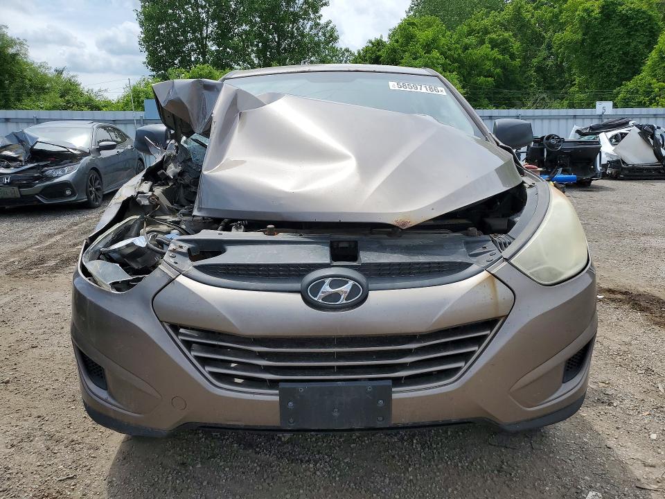 2012 Hyundai Tucson VIN KM8JT3AB5CU535847 COPART salvage auction — FRONT END, On - Permit No Brand - Unfit, sold $725 on 2026-07-23 (photo 5)