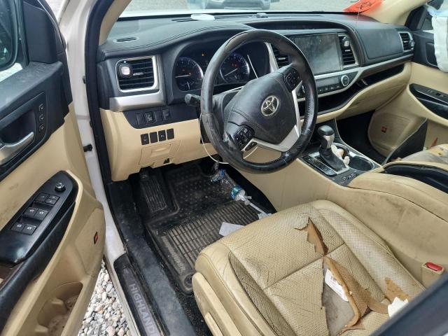 2014 Toyota Highlander VIN 5TDYKRFH1ES033852 COPART salvage auction — FRONT END, Nc - Salvage Certificate Of Title, sold $1,500 on 2026-07-28 (photo 8)