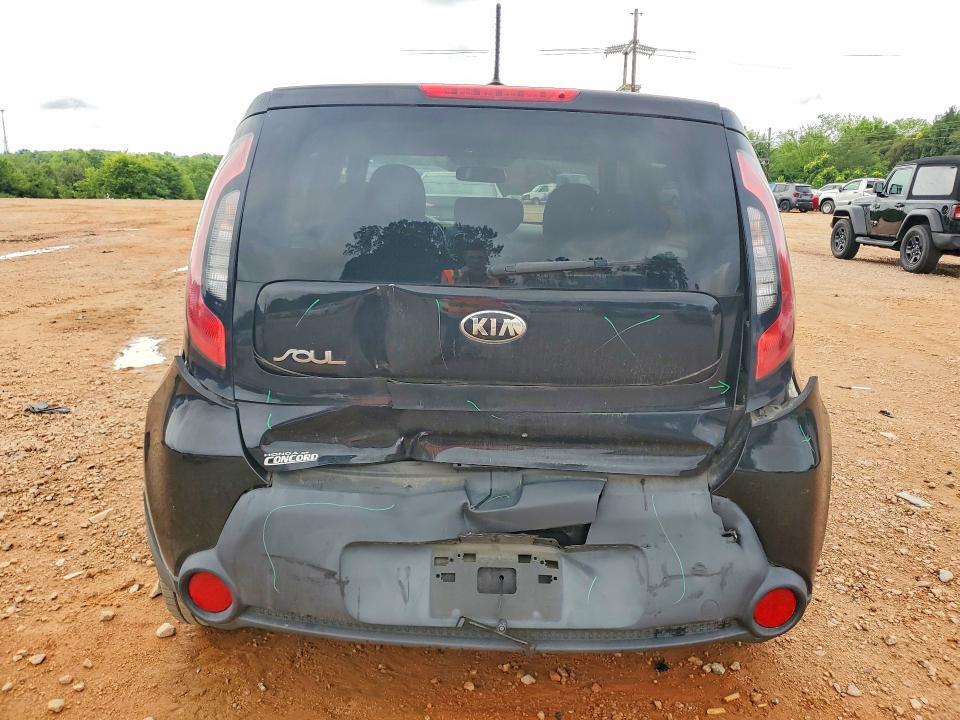 2014 Kia Soul VIN KNDJN2A27E7063905 COPART salvage auction — ALL OVER, Nc - Salvage Certificate Of Title, sold $650 on 2026-07-27 (photo 6)