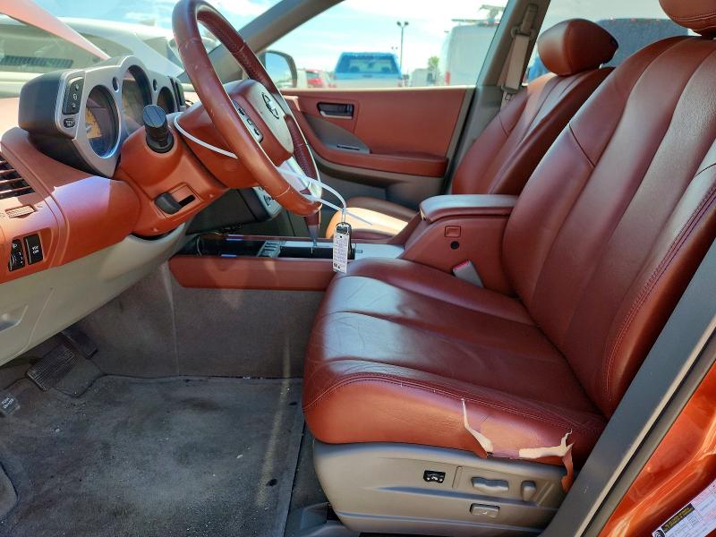2004 Nissan Murano VIN JN8AZ08WX4W311073 COPART salvage auction — FRONT END, In - Cert Of Title-Salvage Title, sold $475 on 2026-07-14 (photo 7)
