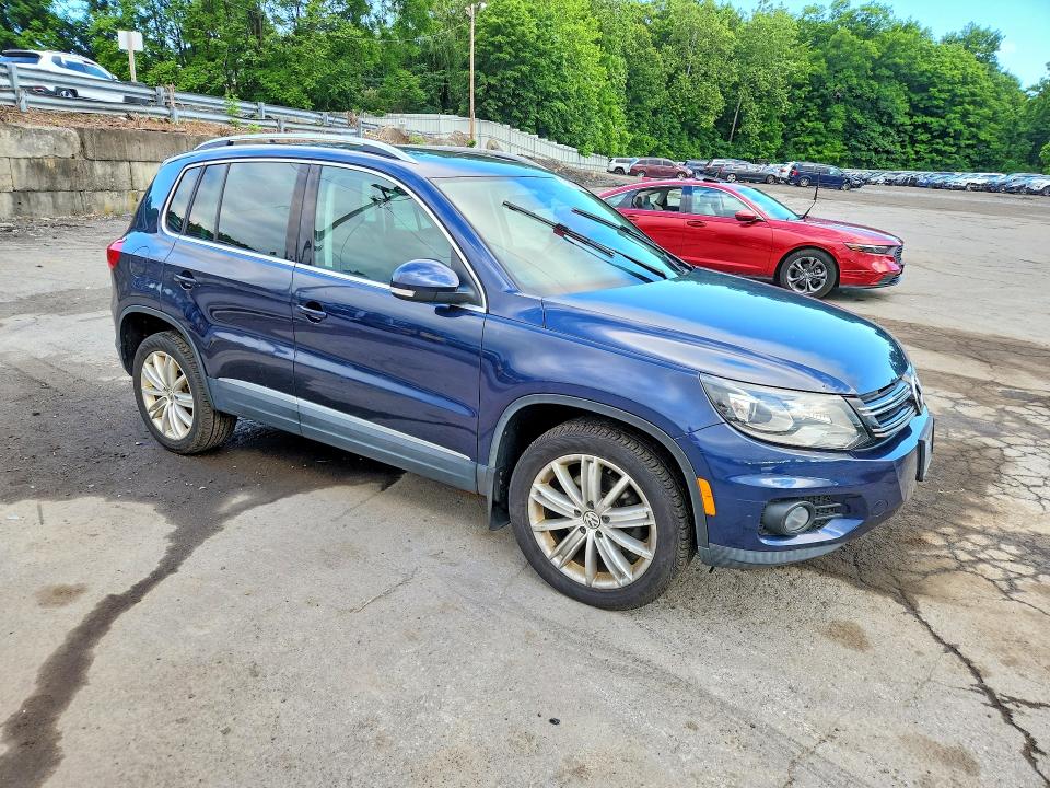 2016 Volkswagen Tiguan VIN WVGBV7AX7GW521847 COPART salvage auction — FRONT END, Ny - Mv-907A Salvage Certificate, sold $1,450 on 2026-07-14 (photo 4)