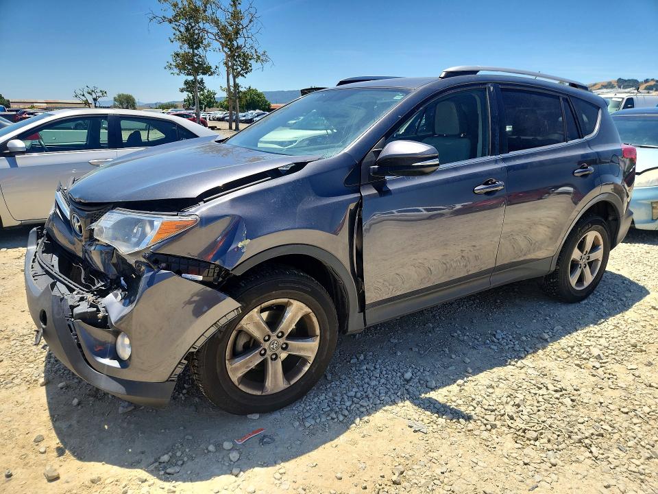 2015 Toyota VIN JTMRFREV1FD164809 COPART salvage auction — FRONT END, Ca - Salvage Certificate, sold $4,200 on 2026-07-16 (photo 1)