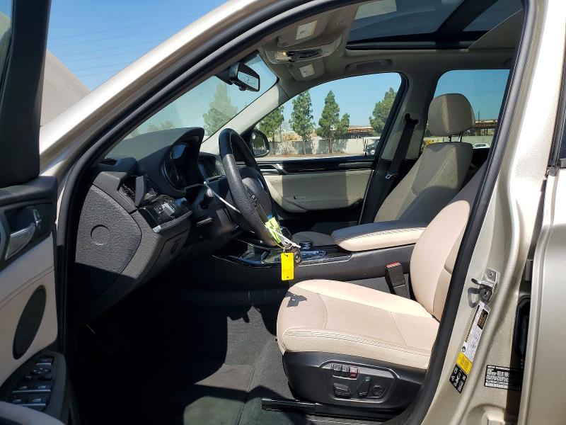 2017 BMW X3 VIN 5UXWX9C5XH0D98803 COPART salvage auction — MINOR DENT/SCRATCHES, Ca - Salvage Certificate, sold $1,100 on 2026-07-28 (photo 7)