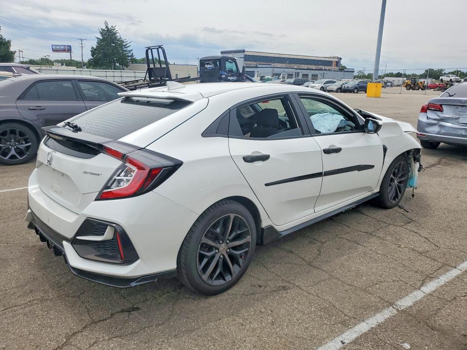 2021 Honda Civic VIN SHHFK7H48MU201476 COPART salvage auction — FRONT END, OH - CERT OF TITLE-SALVAGE, sold $1,800 on 2026-07-24 (photo 3)