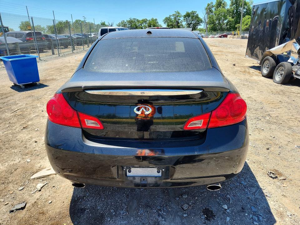 2009 Infiniti G VIN JNKCV61F19M361259 COPART salvage auction — FRONT END, Md - Cert Of Salvage > 75% Damage, sold $400 on 2026-07-02 (photo 6)
