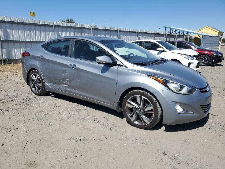 2015 Hyundai VIN KMHDH4AE2FU453142 COPART salvage auction — SIDE, CA - SALVAGE CERTIFICATE, sold $1,750 on 2026-07-07 (photo 4)