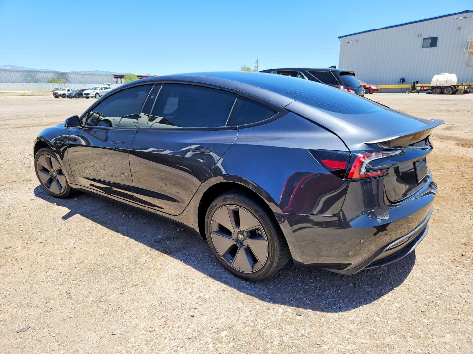 2025 Tesla Model 3 VIN 5YJ3E1EA1SF048486 COPART salvage auction — REAR END, Az - Cert Of Title - Salvage, sold $10,000 on 2026-07-10 (photo 2)