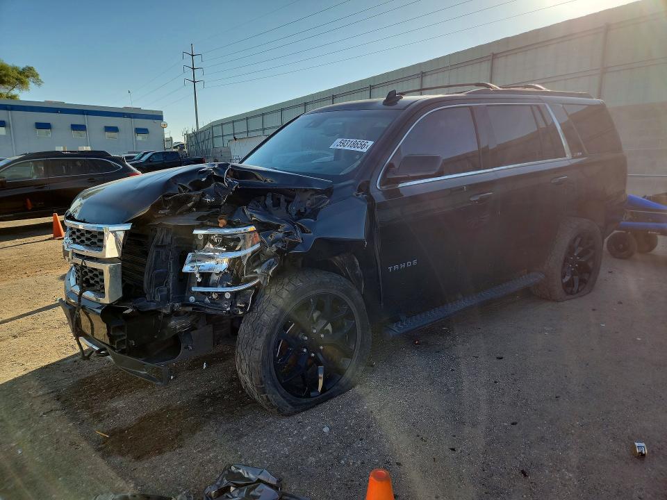 2017 Chevrolet Tahoe VIN 1GNSKBKC4HR226370 COPART salvage auction — FRONT END, MT - SALVAGE CERTIFICATE OF A VEHIC (P), sold $4,050 on 2026-07-09 (photo 1)