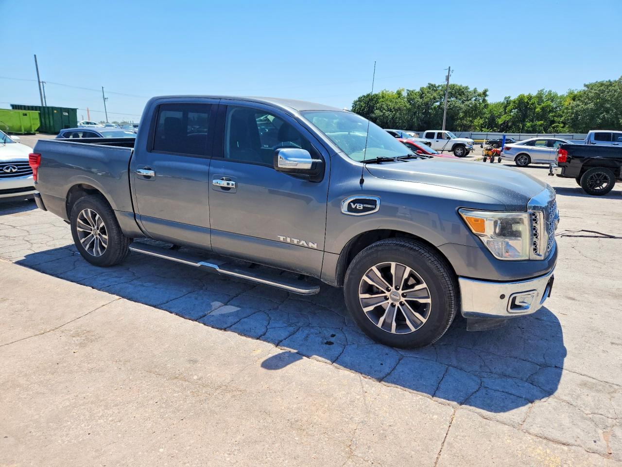 2017 Nissan Titan VIN 1N6AA1E64HN536949 COPART salvage auction — Rear End, OK - CERT OF TITLE-SALVAGE, sold $5,500 on 2026-07-09 (photo 4)
