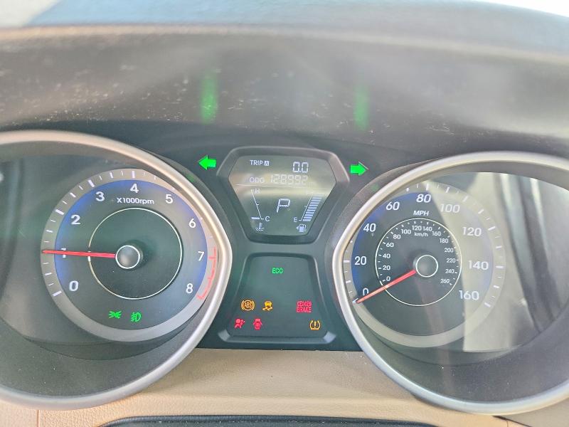 2013 Hyundai Elantra VIN KMHDH4AE6DU706234 COPART salvage auction — REAR END, Ca - Salvage Certificate, sold $650 on 2026-07-31 (photo 9)