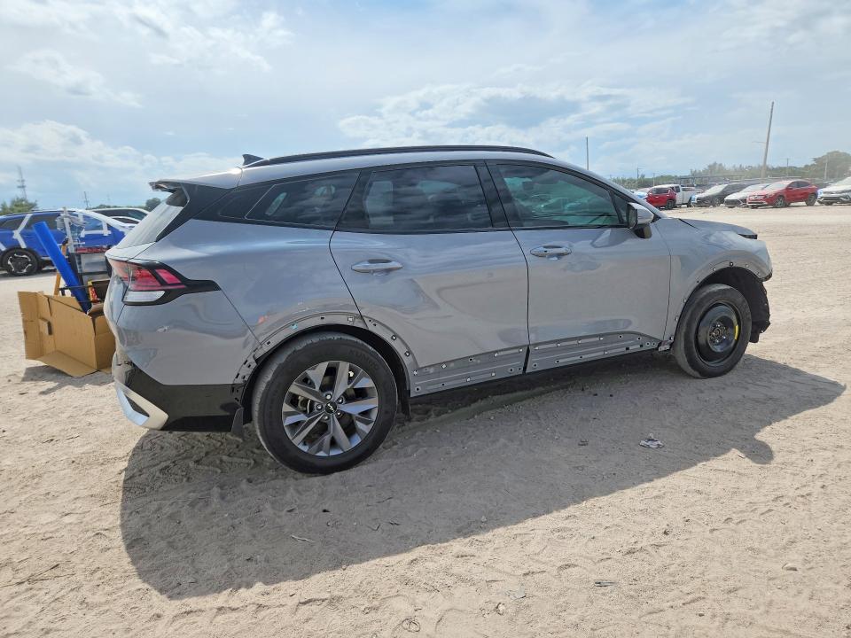 2025 Kia Sportage VIN 5XYK43DF1SG304870 COPART salvage auction — FRONT END, Fl - Certificate Of Destruction, sold $25 on 2026-07-21 (photo 3)
