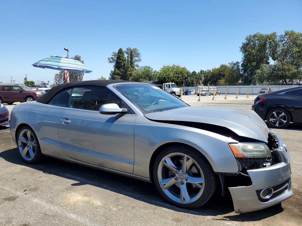 2011 Audi A5 VIN WAUJFAFH3BN008411 COPART salvage auction — FRONT END, Ca - Salvage Certificate, sold $1,200 on 2026-07-31 (photo 4)