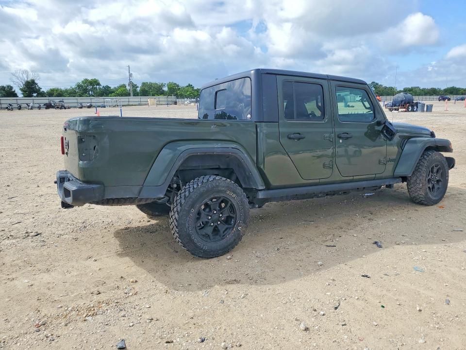 2022 Jeep Gladiator VIN 1C6HJTAG4NL151398 COPART salvage auction — FRONT END, Tx - Salvage Vehicle Title, sold $10,200 on 2026-07-09 (photo 3)