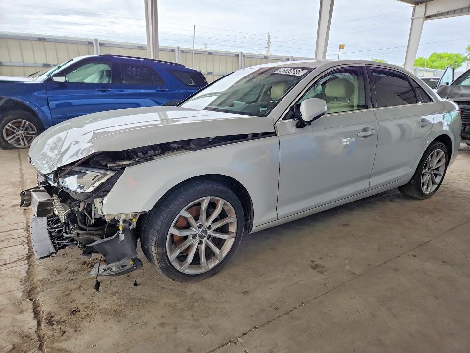 2019 Audi A4 VIN WAUHMAF48KA014584 COPART salvage auction — FRONT END, Ca - Salvage Certificate, sold $2,500 on 2026-07-15 (photo 1)