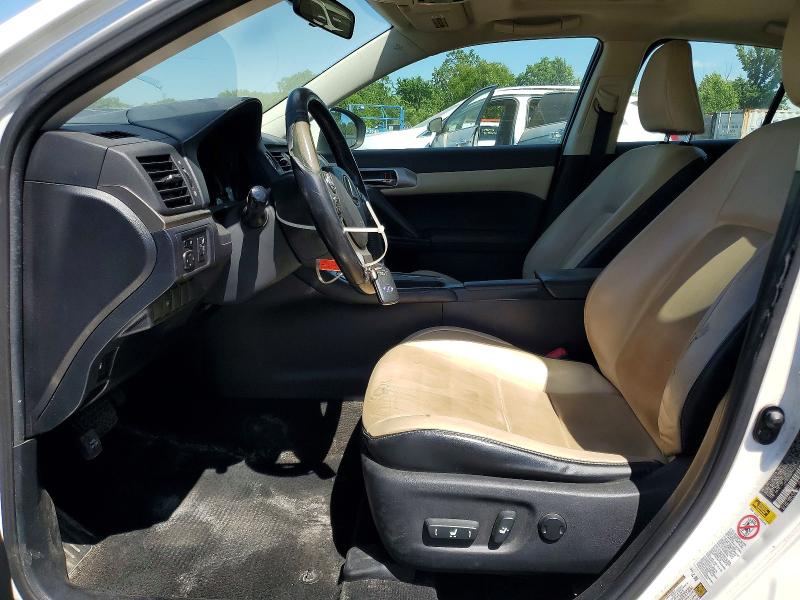 2015 Lexus Ct VIN JTHKD5BH1F2234740 COPART salvage auction — FRONT END, Il - Salvage Certificate, sold $4,400 on 2026-07-24 (photo 7)