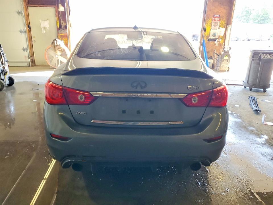 2015 Infiniti Q50 VIN JN1BV7AR6FM390753 COPART salvage auction — FRONT END, Pa - Certificate Of Salvage, sold $175 on 2026-07-30 (photo 6)