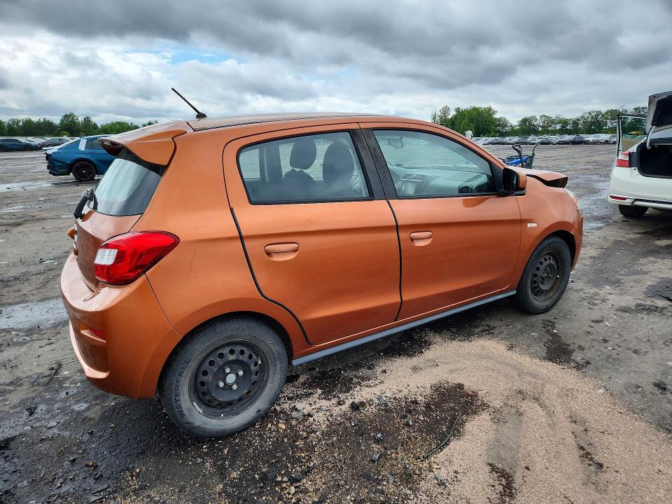 2020 Mitsubishi Mirage VIN ML32A3HJ8LH003452 COPART salvage auction — FRONT END, VA - CERT OF TITLE - SALVAGE, sold $1,700 on 2026-07-29 (photo 3)