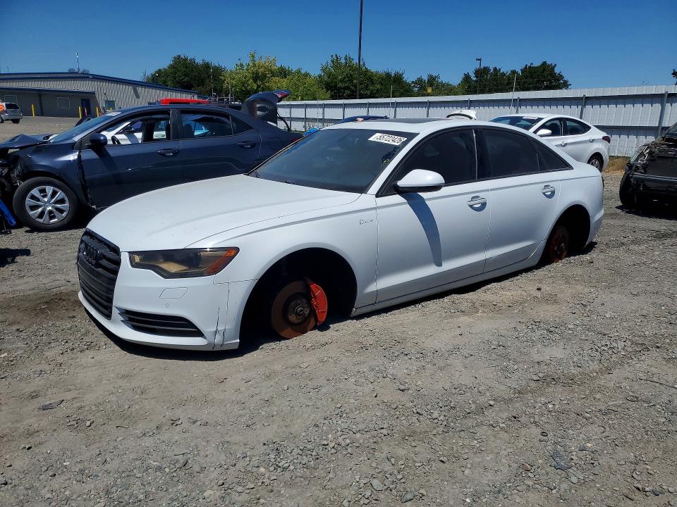 2014 Audi A6 VIN WAUFGAFC5EN147029 — COPART salvage auction photo