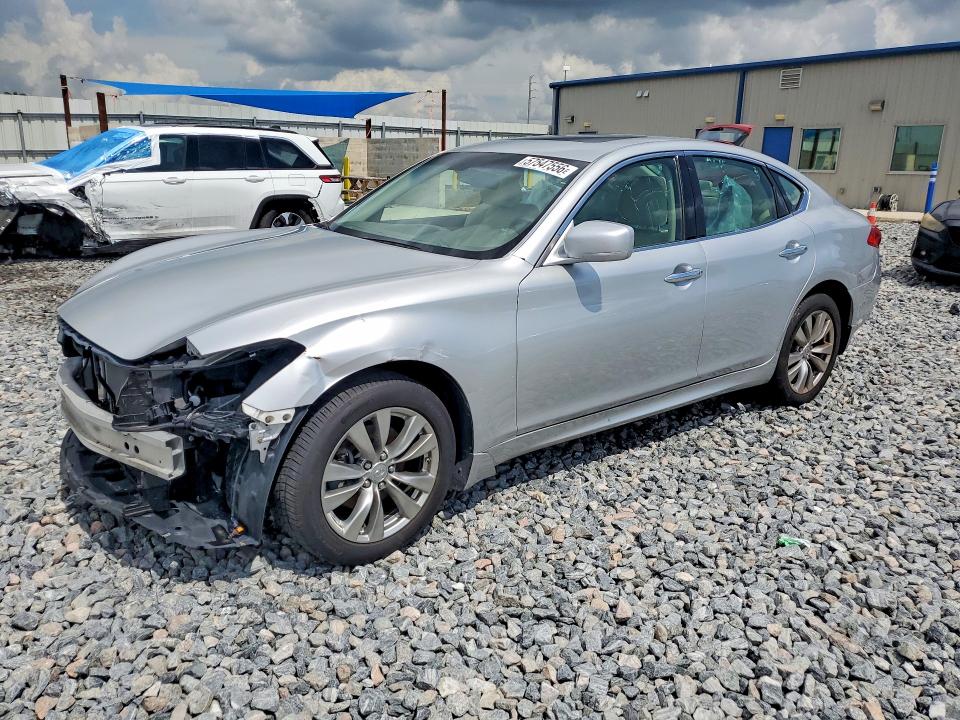 2013 Infiniti M VIN JN1BY1AR9DM601574 COPART salvage auction — FRONT END, Fl - Cert Of Title Slvg Rebuildable, sold $225 on 2026-07-21 (photo 1)