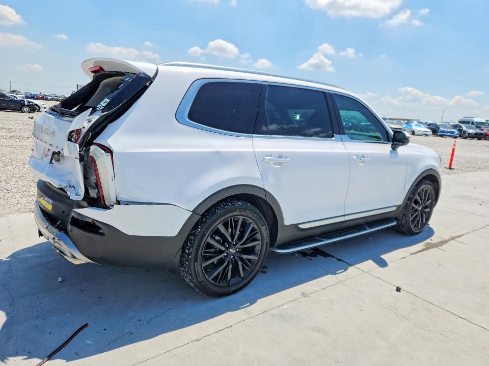 2022 Kia Telluride VIN 5XYP5DHC3NG234009 COPART salvage auction — REAR END, Tx - Certificate Of Title, sold $12,300 on 2026-07-31 (photo 3)
