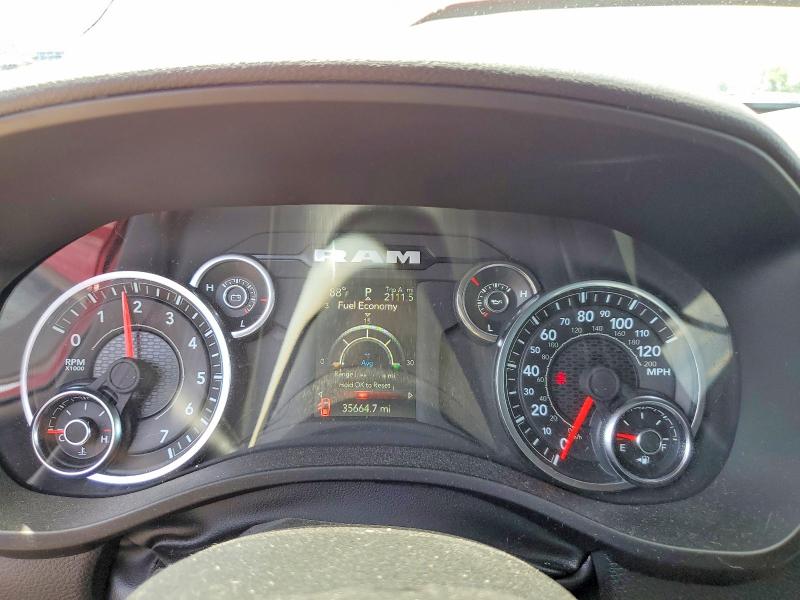 2023 Ram 1500 VIN 1C6RRFFG6PN612695 COPART salvage auction — HAIL, Ia - Cert Of Title-Salvage Title, sold $525 on 2026-07-22 (photo 9)