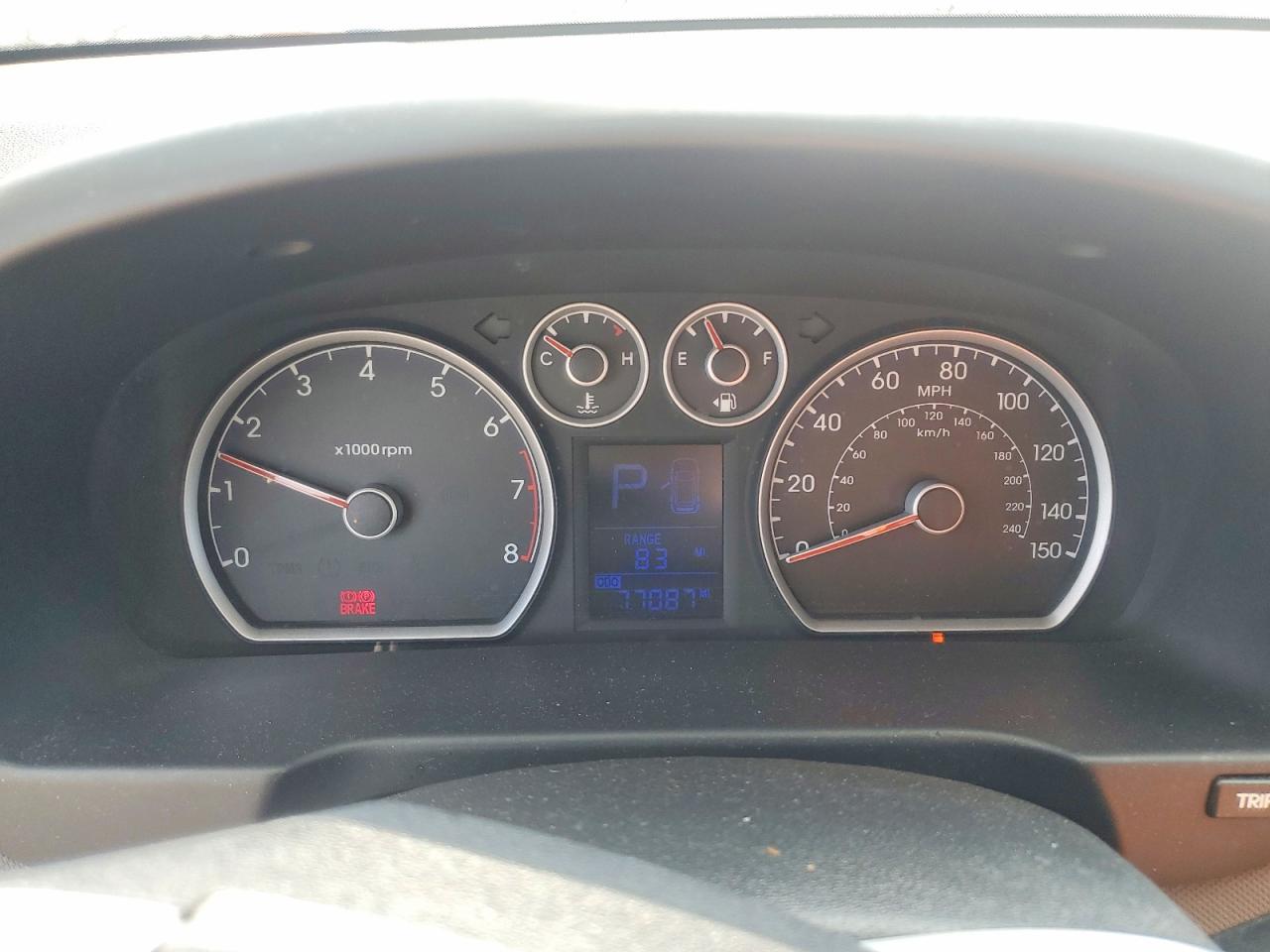 2012 Hyundai Elantra VIN KMHDC8AEXCU136582 COPART salvage auction — Front End, TX - SALVAGE VEHICLE TITLE, sold $650 on 2026-07-09 (photo 9)
