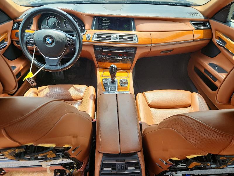 2013 BMW 7er VIN WBAYE8C55DD131690 COPART salvage auction — WATER/FLOOD, La - Cert Of Title-Salvage Flood, sold $750 on 2026-07-23 (photo 8)