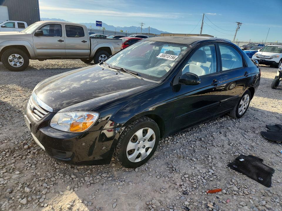 2009 Kia Spectra VIN KNAFE222395593193 COPART salvage auction — SIDE, Ut - Salvage Certificate, sold $700 on 2026-07-10 (photo 1)
