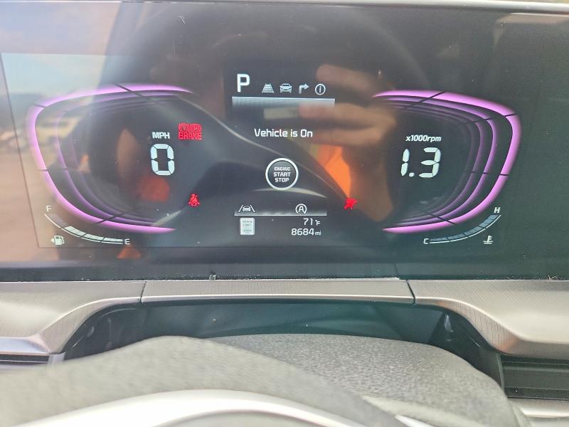 2025 Kia Telluride VIN 5XYP6DGC9SG656246 COPART salvage auction — HAIL, Mo - Salvage Certificate Of Title, sold $175 on 2026-07-29 (photo 9)