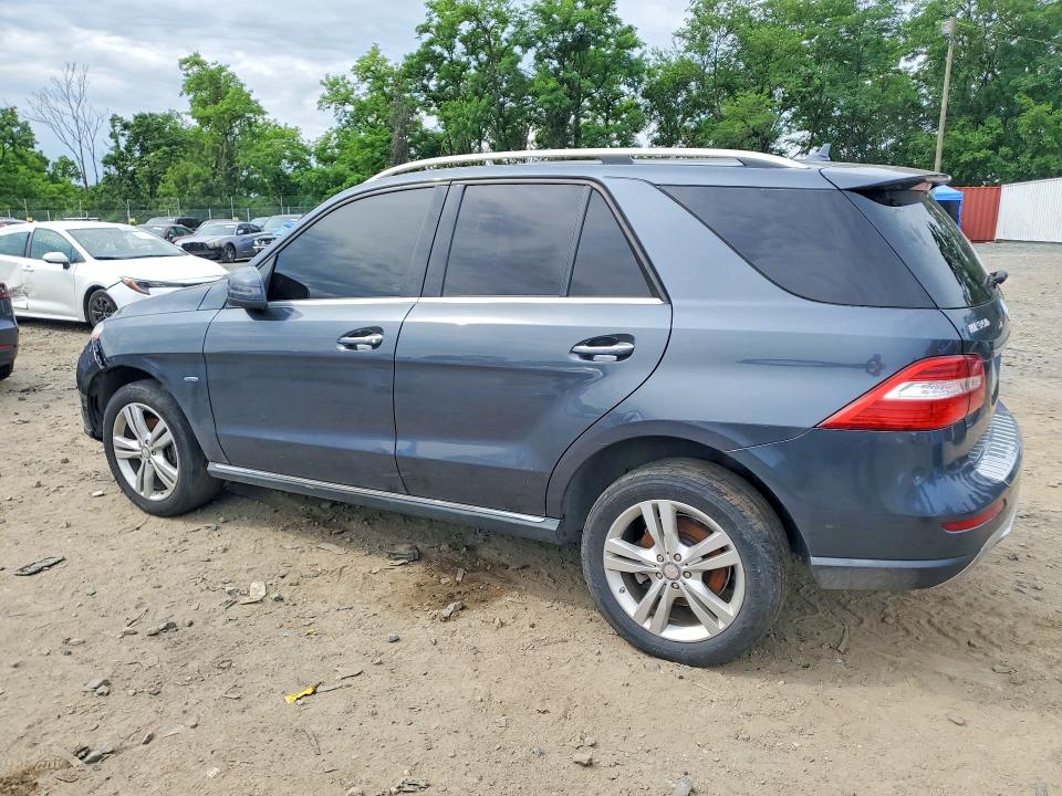 2012 Mercedes-benz M-klasse VIN 4JGDA2EBXCA025650 COPART salvage auction — MECHANICAL, In - Certificate Of Title, sold $4,300 on 2026-07-09 (photo 2)